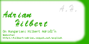 adrian hilbert business card
